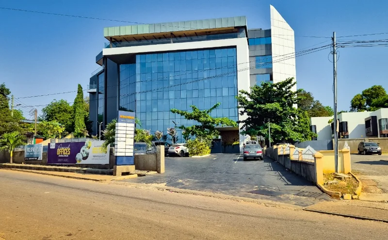 Exterior view of The Rhombus building in Kanda, Accra