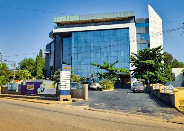 Entrance to The Rhombus building